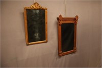 2 ANTIQUE WALL MIRRORS: