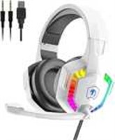 Gaming Headset Rainbow RGB Microphone