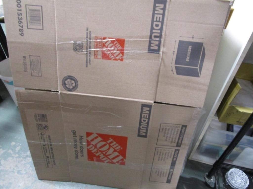 Lot of 5 Home Depot Cardboard Boxes