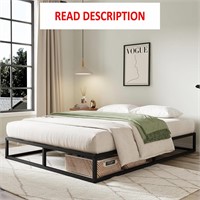 Novilla Queen Bed Frame  Metal Platform Bed