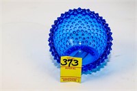 Fenton Blue Hobnail Ball Ashtray #1648-CB 1977-79