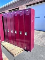 6 Lyon Metal School Lockers