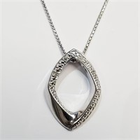 $120 Silver Diamond Necklace