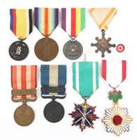 PRE WWI - WWII JAPANESE MEDALS LOT OF 8