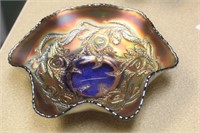 Carnival glass bowl