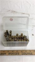 Large rifle ammo in plastic case