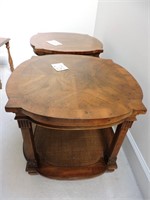 Set of Two Heritage Wood End Tables