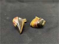 Pair of Vintage Agate Cufflinks