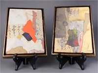 2 Koichiro Wakamatsu Abstract Collages on Canvas