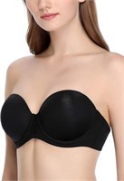 (N) JOATEAY Women's Strapless Bra Full Figure Mult