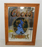 Vintage Framed Coors Mirror