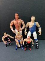 VARIOUS WRESTLER ACTION FIGURES AND MINI FIGS