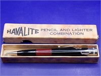 Havalite Pencil & Lighter Combination w/Box NOTE