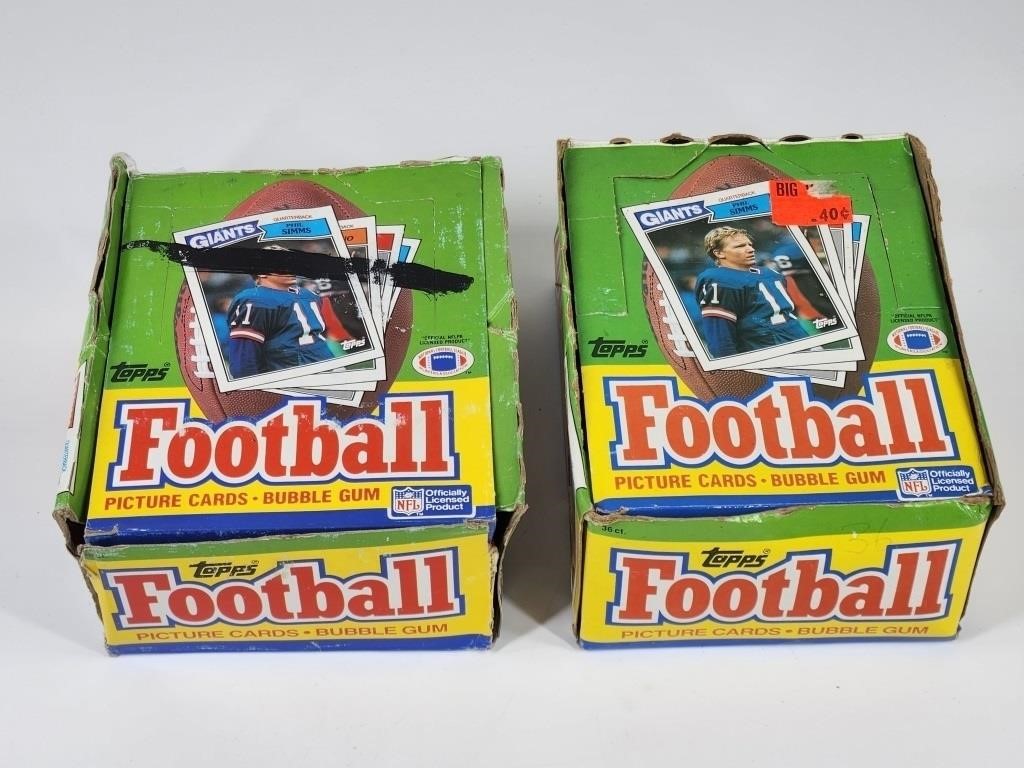 2) 1987 TOPPS NFL FOOTBALL WAX BOXES