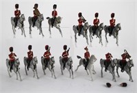 THIRTEEN BRITAIN SOLDIERS ON HORSES