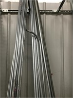 2 racks diameter metal conduit tubes