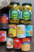 Lot of Pickles & Canned Food