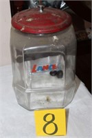 vintage Lance cracker jar with top
