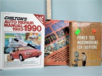 Auto repair manuals & power tool book