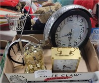 LOT OF 3 ASSORTED CLOCKS