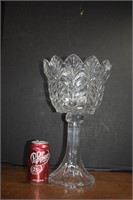 Large & Heavy Crystal Pedestal Compote / Bowl