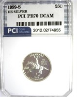 1999-S Silver Quarter PR70 DCAM LISTS $675