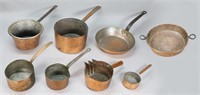 8 Copper Clad Pots And Pans