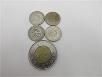10 c 1955-1949-54-1956 USA argent