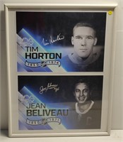 Tim Horton & Jean Beliveau Framed Print