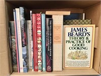 Box lot of vintage cookbooks
