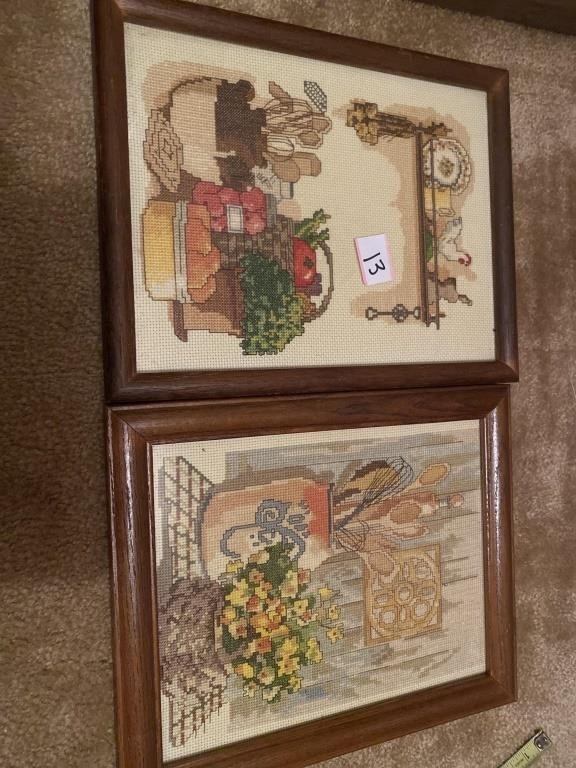 Kitchen cross stitch set