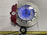 BRAKE & PAD CLOCK - LIGHTS UP (PLUGS IN) AND CLOCK