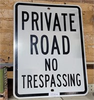 RETIRED PRIVATE ROAD SINGLE SIDED SIGN