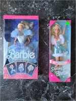 Lot of 2 Vintage Barbies 1988 & 1995 Frills &