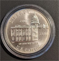 2001 US Mint Commemorative Silver Dollar