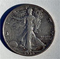 1938D Walking Liberty Half