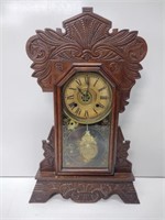 Antique New Haven Chiming Wall Clock