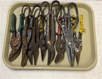 Lot of various snips  and shears