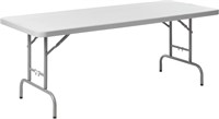 Height Adjustable Rectangle Folding Table