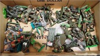 Box of Britains plastic WWII infantry solders