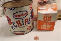 Vintage Containers & Wooden Nickel