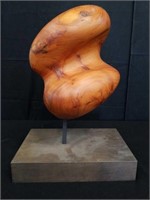 Wooden abstract sculpture