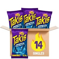 Takis Blue Heat 14 ct, 9.9 oz Sharing Size Case,