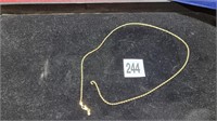 14k gold necklace 2.2 dwt broken