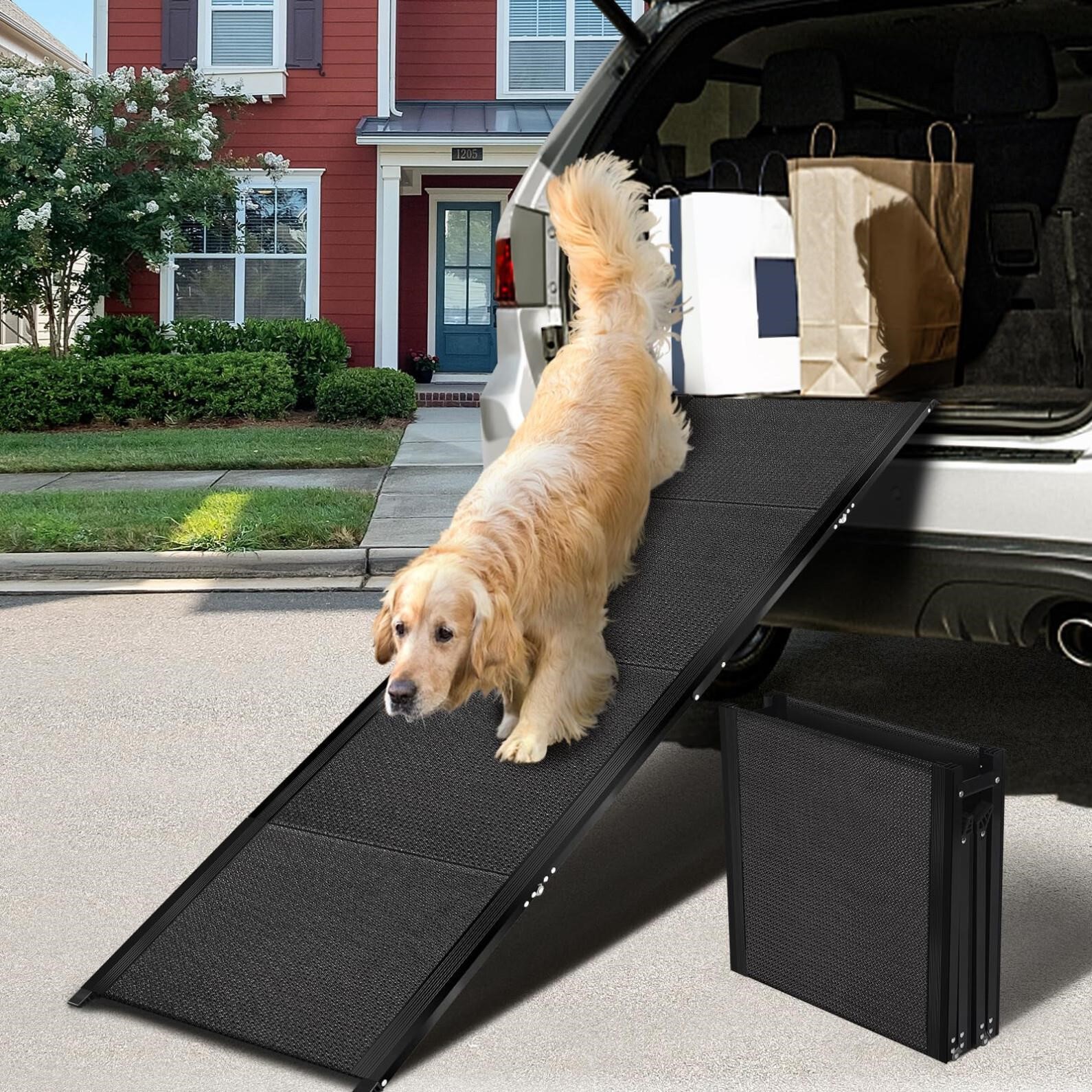 VOISTINO 71L*19.7W Extra Wide & Long Dog Ramp fo