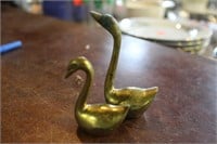 Collection of 2 Swan Figurines