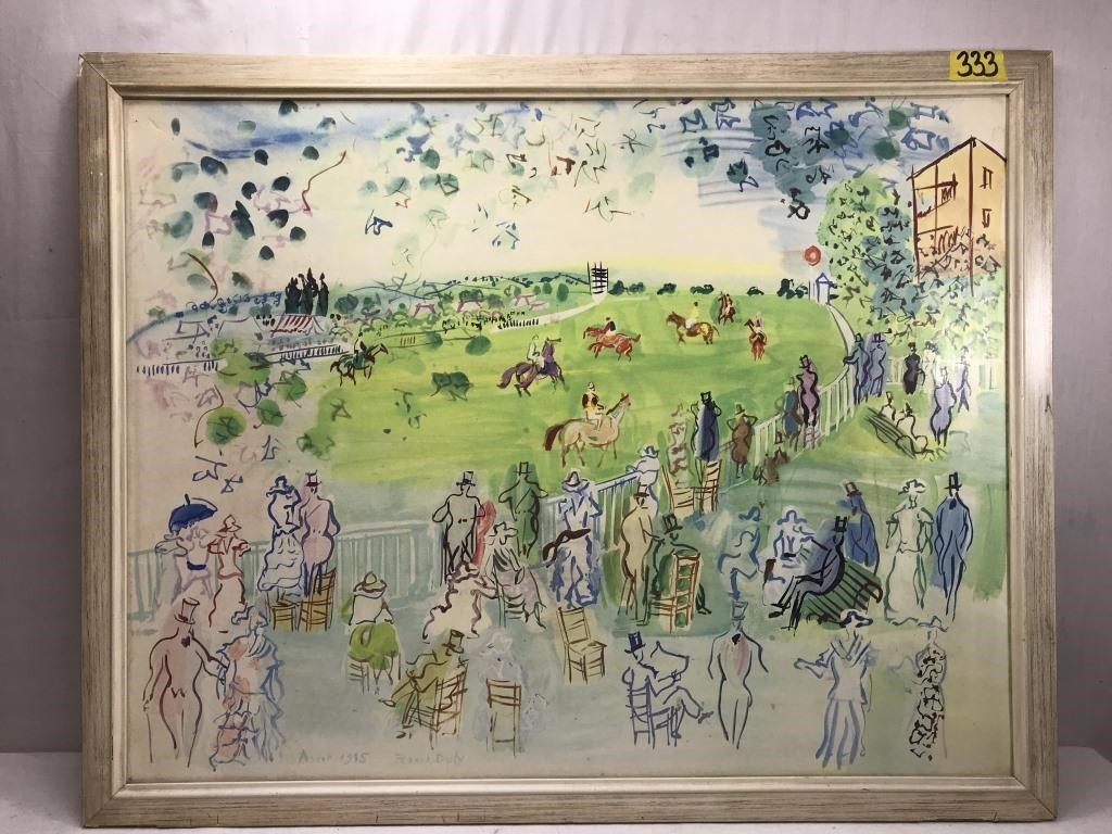 ART:  Raoul Dufy, “Ascot” Print