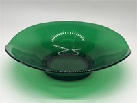 Green Glass Centerpiece Bowl