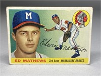 1955 TOPPS ED MATHEWS #155