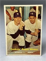 1957 TOPPS YANKEES POWER HITTERS #407